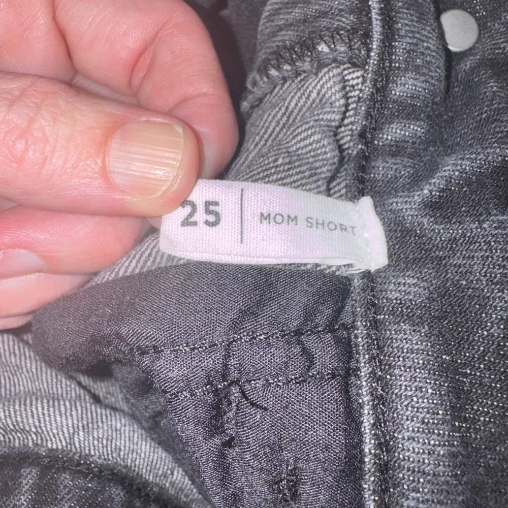 PacSun Mom Shorts Size 25 Black High Rise Denim Shorts